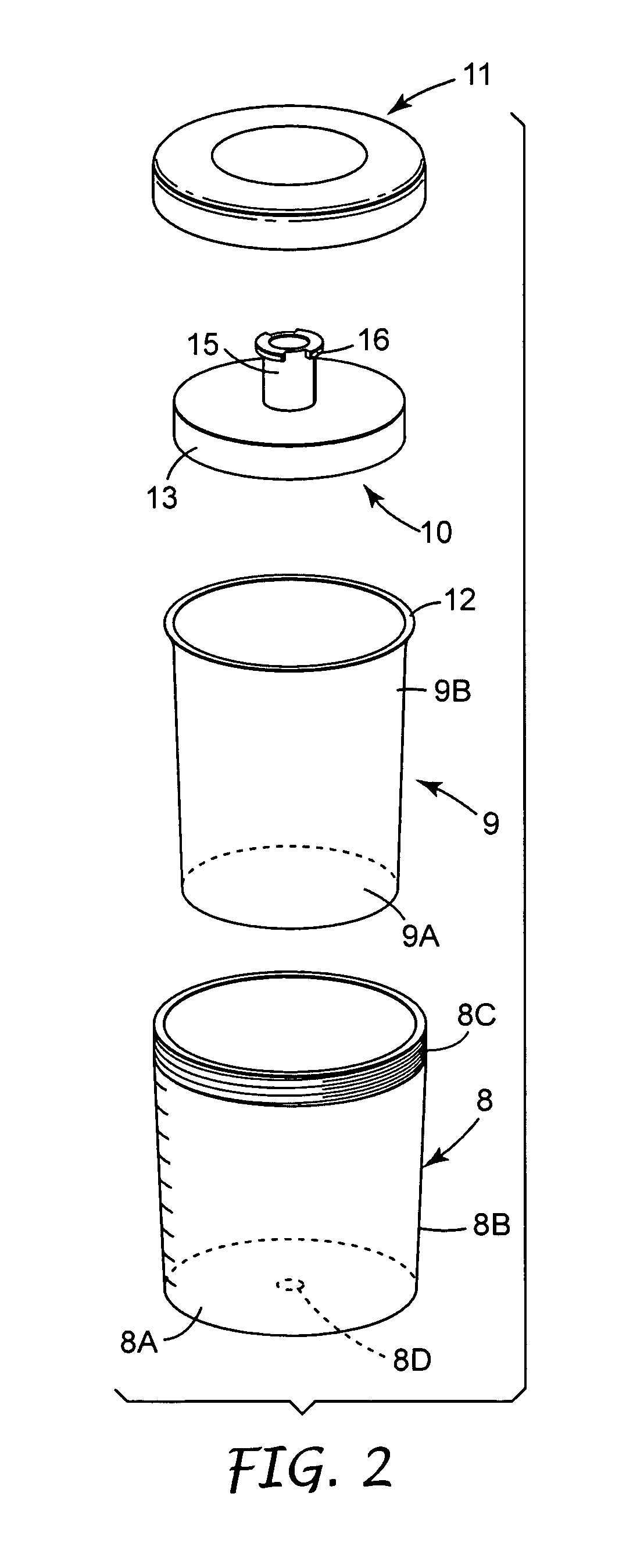 Spray gun reservoir with oversize, fast-fill opening