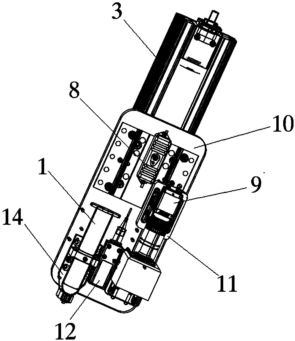 A desktop type glue dispensing robot