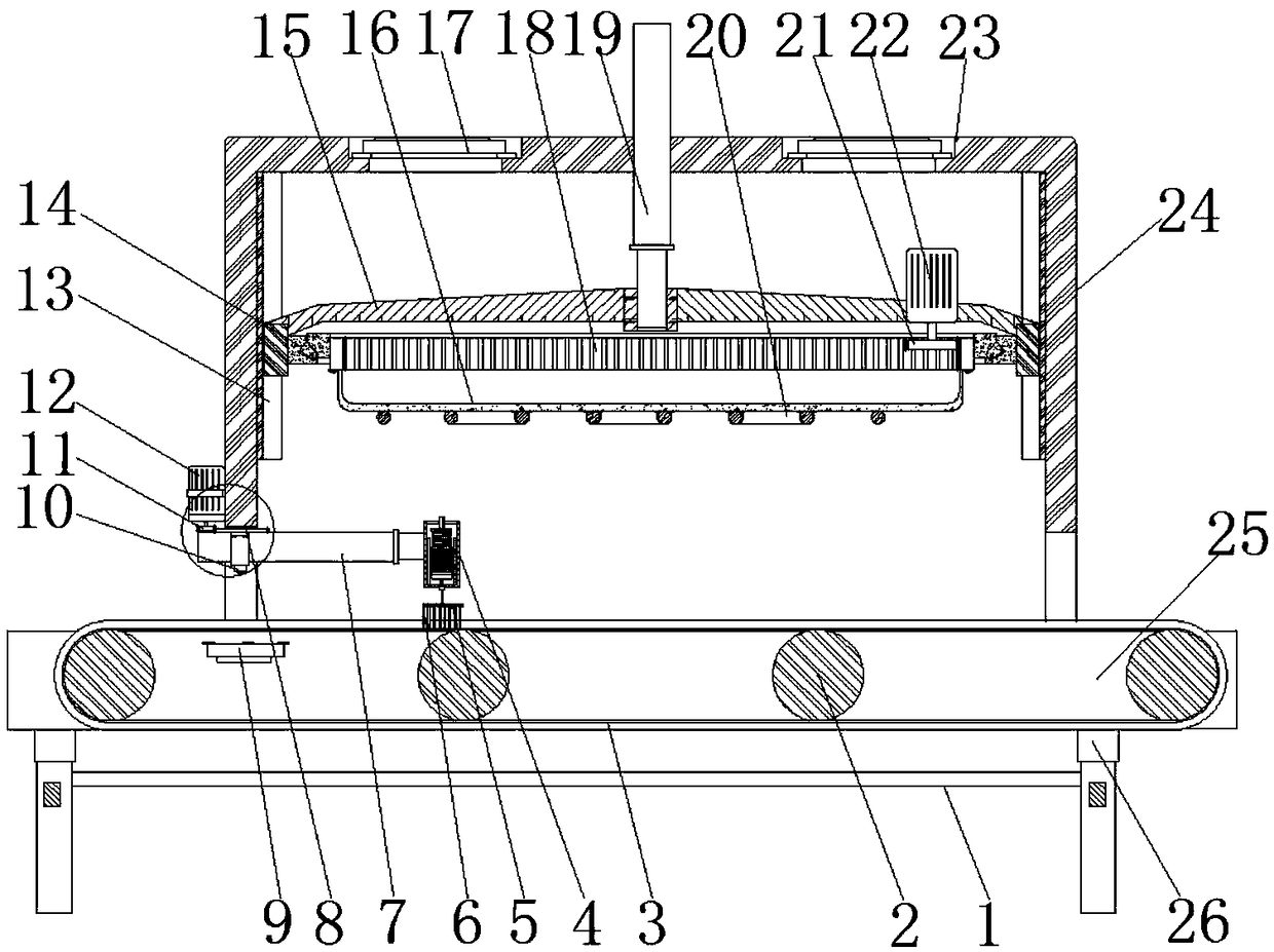 Organic fertilizer efficient drying device for animal husbandry