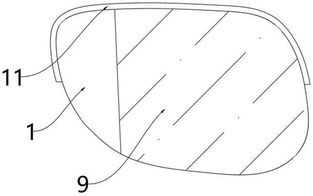 Control system for automobile electronic outside rear-view mirror