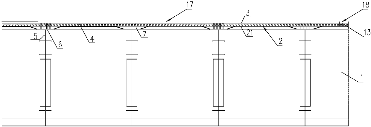 Ultra-high performance concrete (UHPC) combined deck slab with formwork