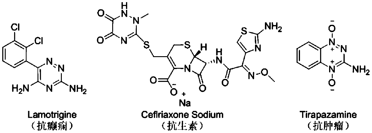 2,3,5,6-tetrasubstituted-3H-1,2,4-triazine derivative and synthesis method thereof