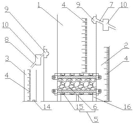 Determining device and method of water permeability coefficient of concrete