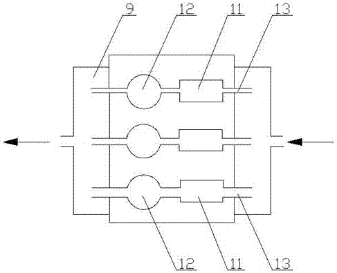 Determining device and method of water permeability coefficient of concrete