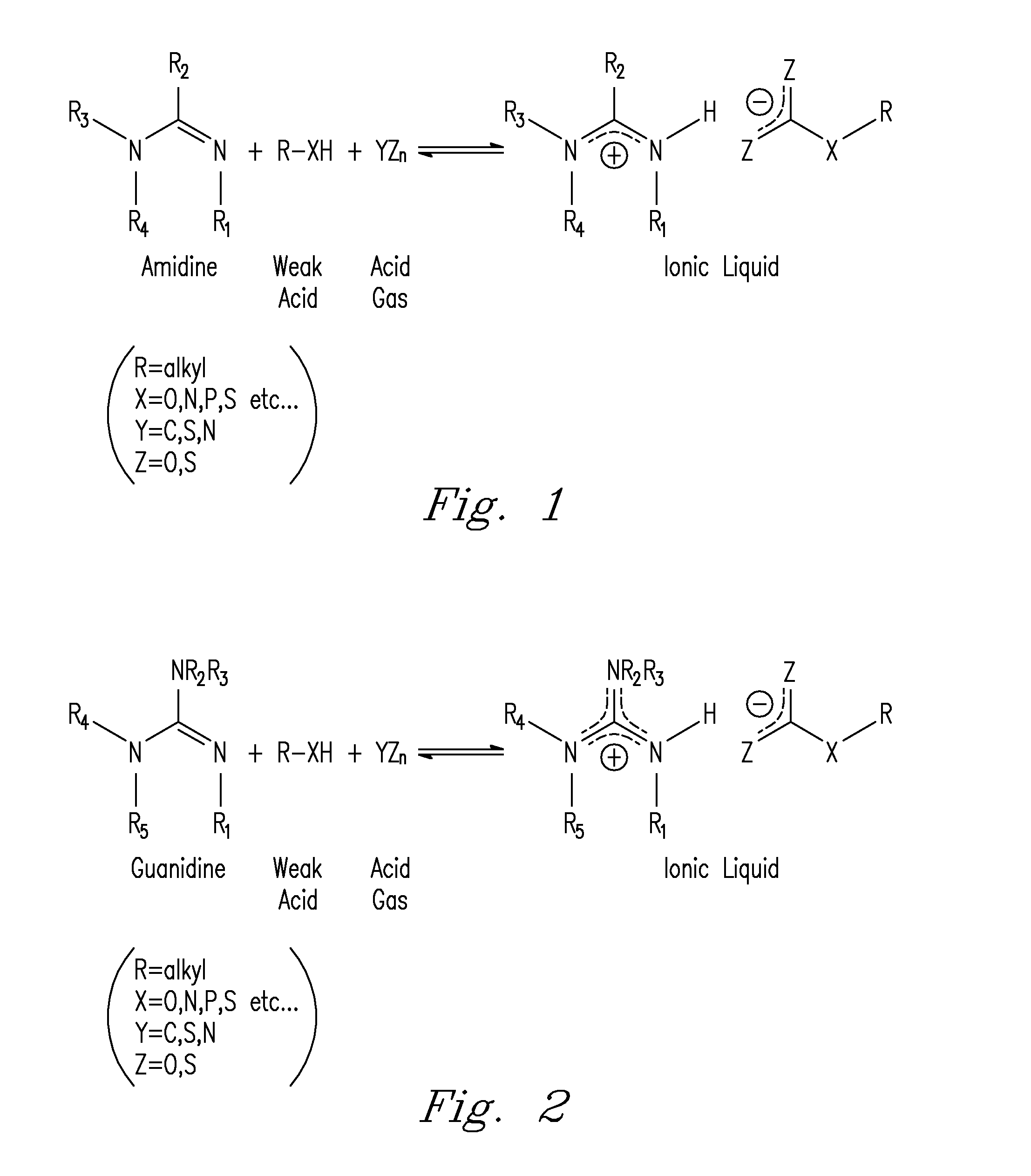 Capture and Release of Mixed Acid Gasses With Binding Organic Liquids