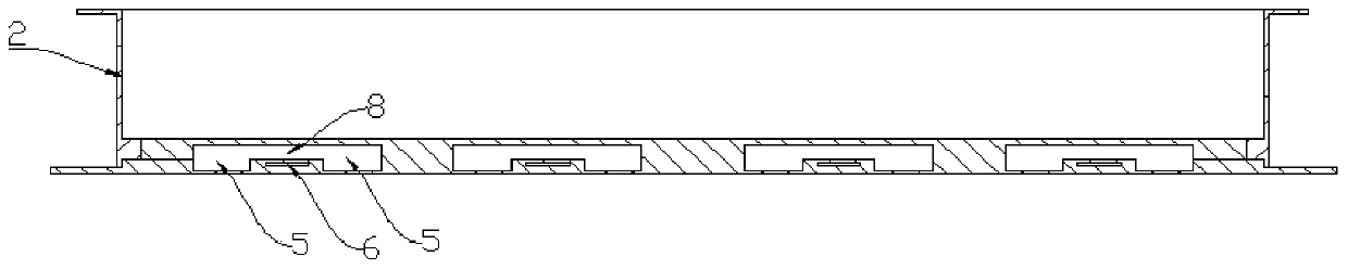 A cooling and heating integrated box structure