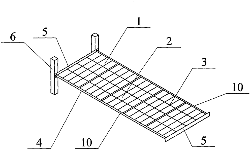 Inflation expansion truss solar panel array capable of on-orbit assembling