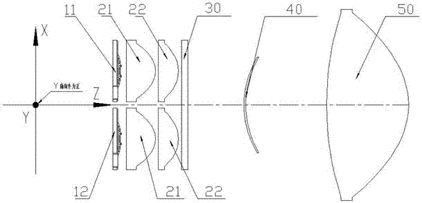 High beam and low beam integrated LED headlamp