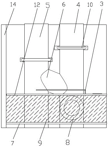 A same-layer drainage device and construction method thereof