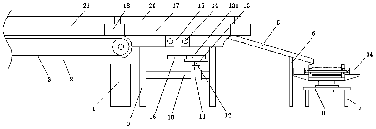 New energy automobile part screening device