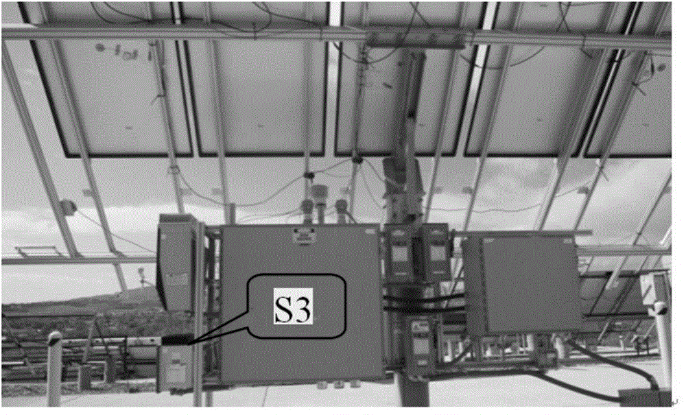 Temperature prediction method for photovoltaic inverter element installed on open type support