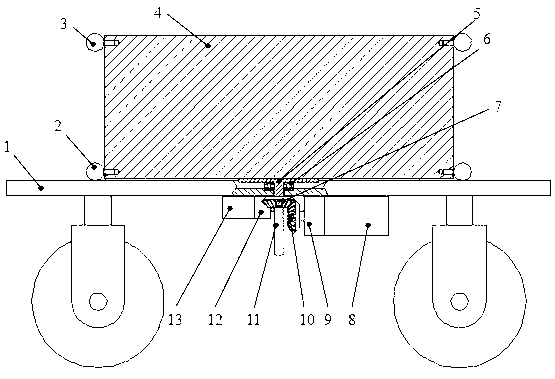 Greenhouse fruit and vegetable receiving and conveying robot