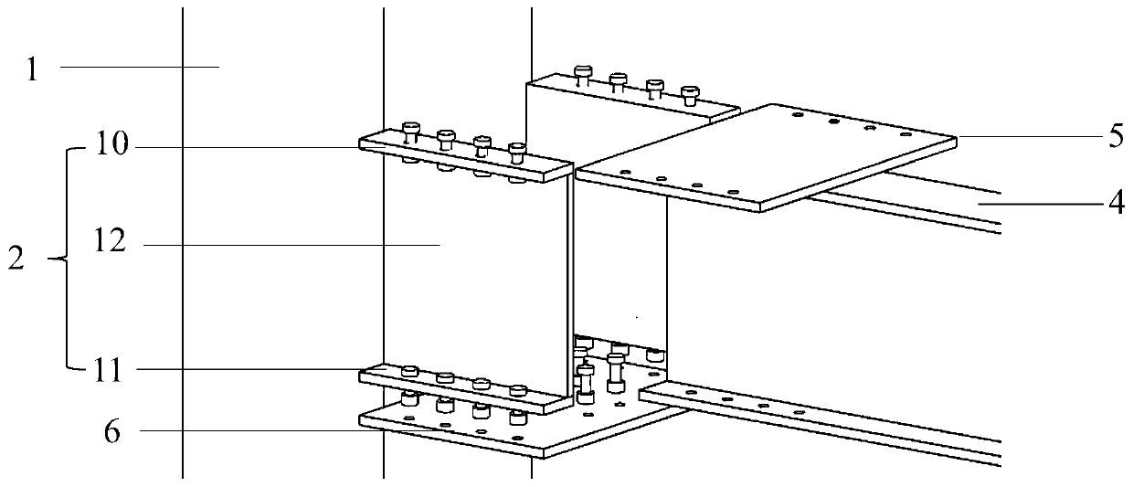 Cantilever side plate connecting assembly type joint suitable for multi-story high-rise steel structure