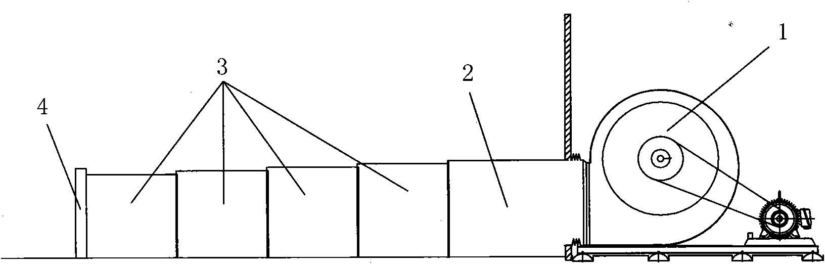 Air tunnel fast braking test system