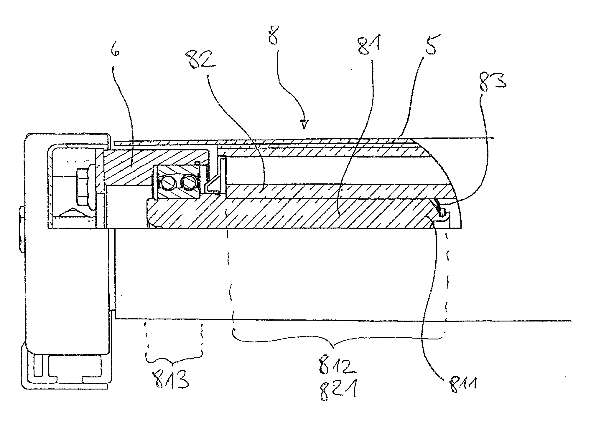 Shaft-hub assembly with expansion element