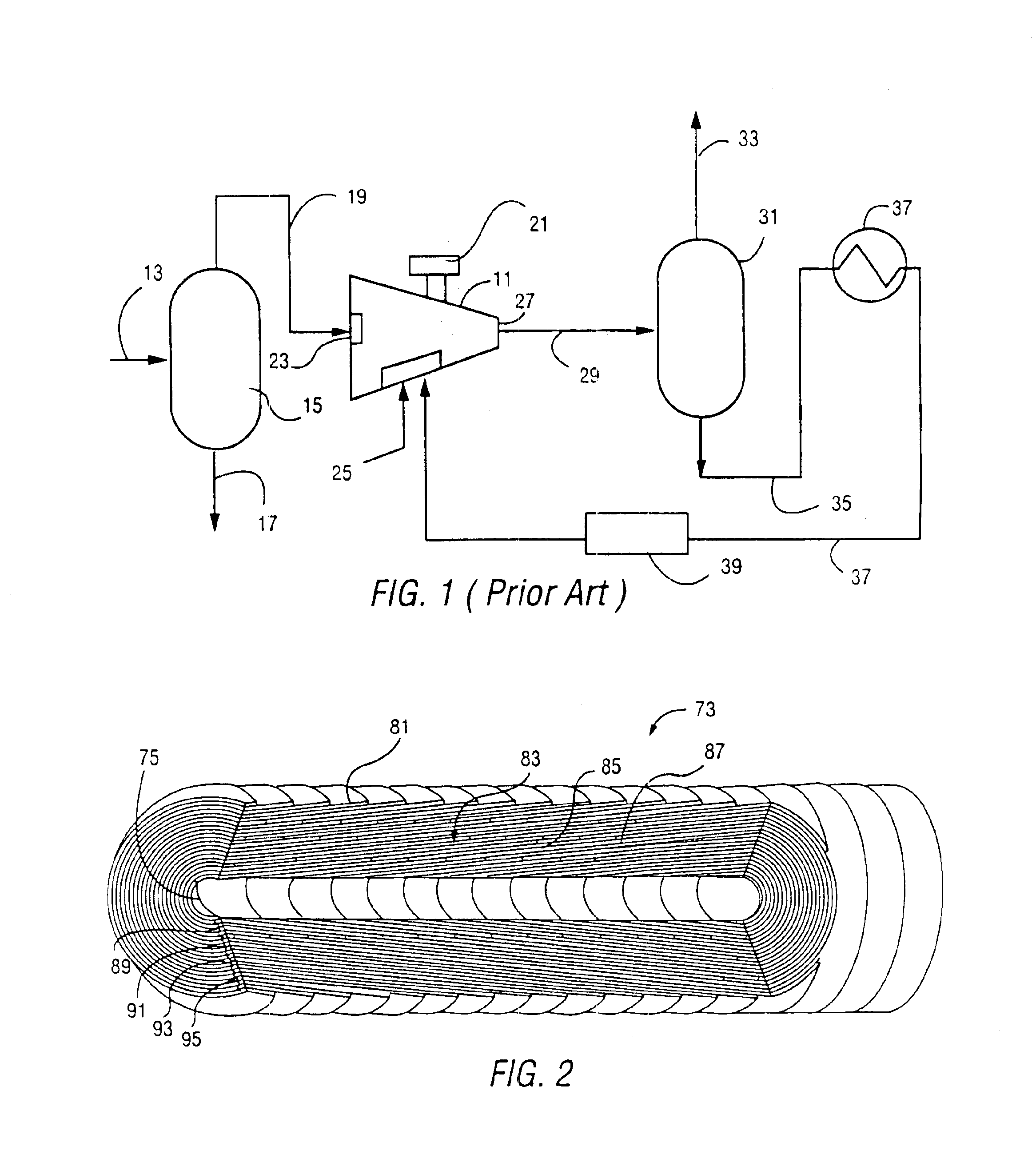 Filtration vessel and method for rotary gas compressor system