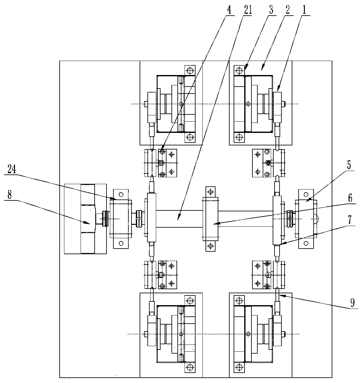 An automobile tensioner testing machine