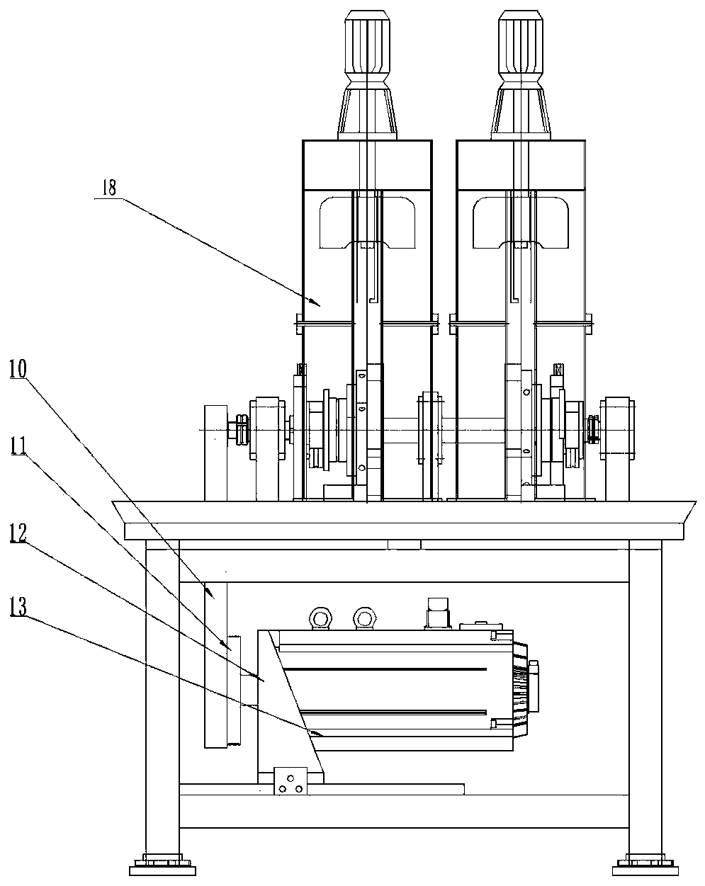 An automobile tensioner testing machine