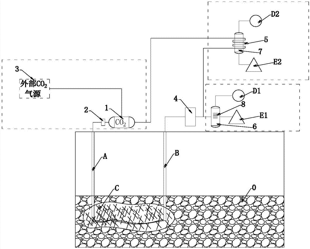 System and method for performing chemical production by utilizing geothermal energy