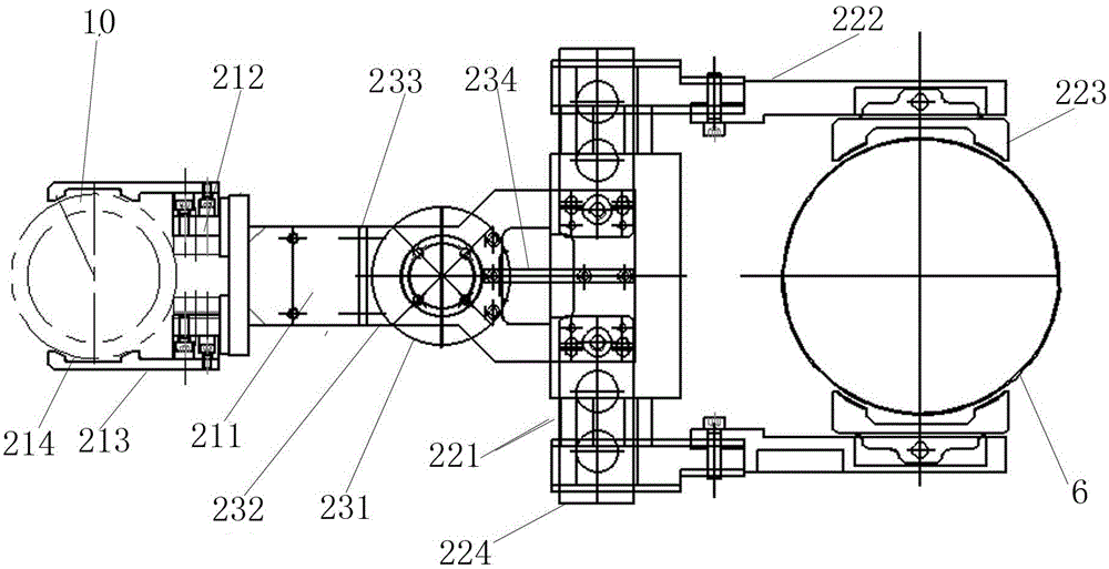 Robot workstation system for machining water pump diversion shells