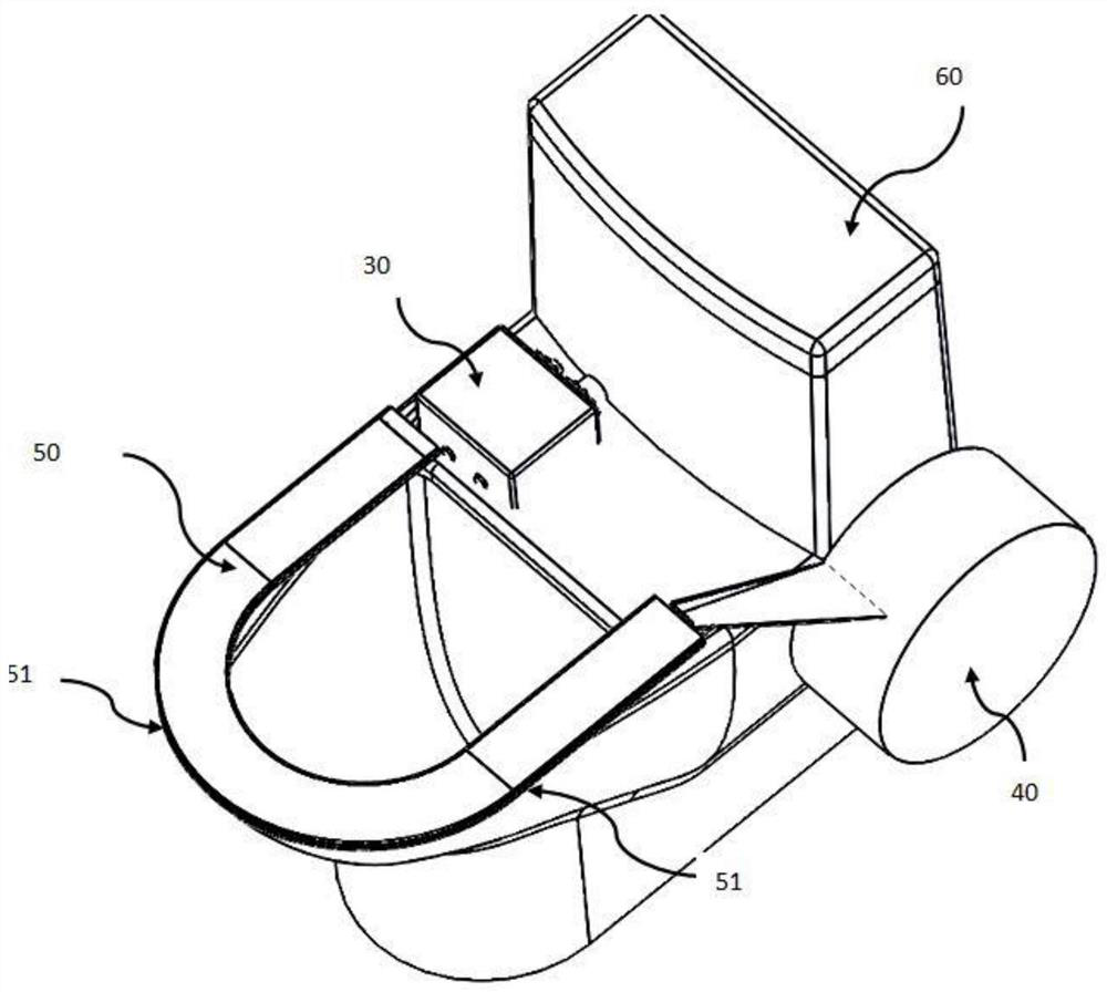 A device capable of continuously replacing disposable toilet pads