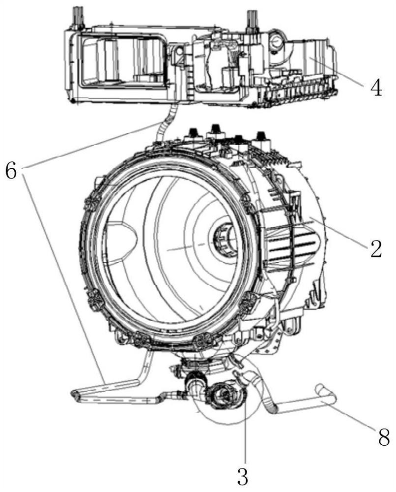 Laundry treatment device, drainage control method, device and equipment thereof and storage medium