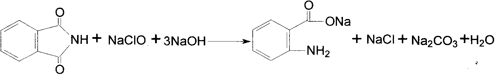 Method for treating and recycling waste water in anthranilic acid production technology