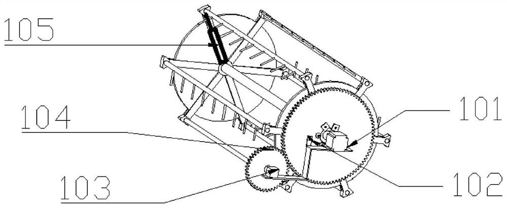 Reel rotating speed adjusting device for reducing harvesting loss and control method