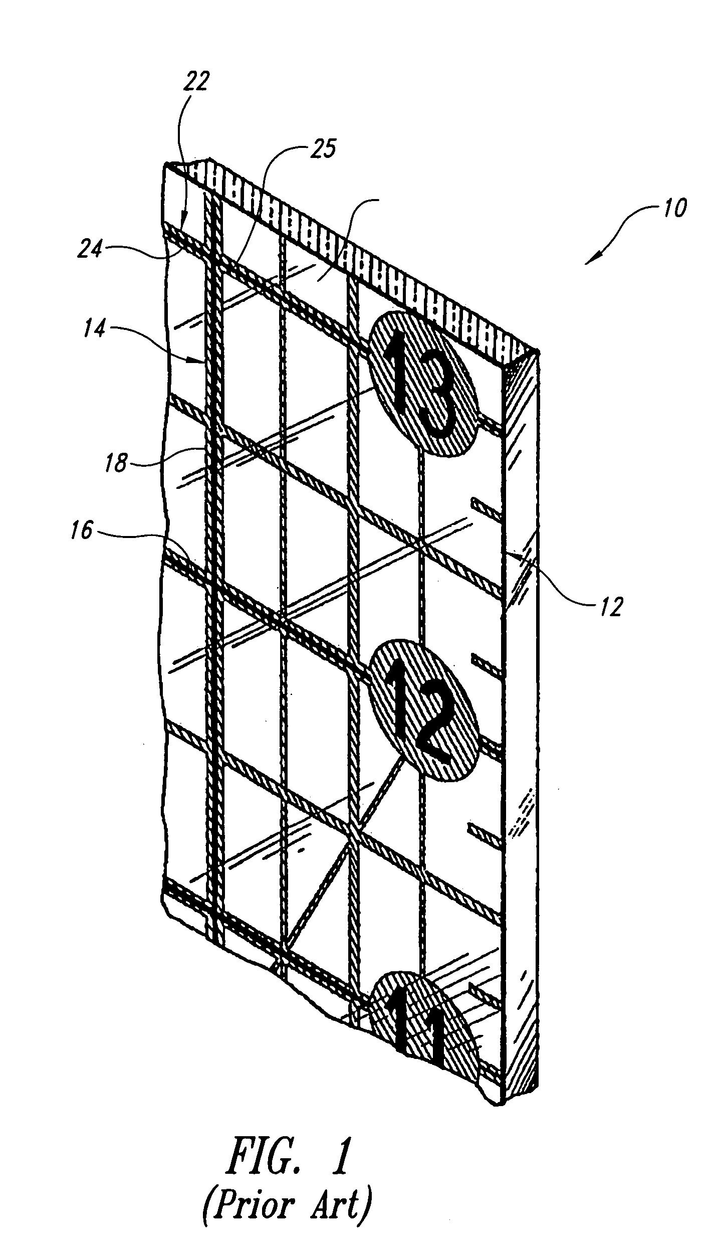 Transparent measuring device with enhanced visibility lines