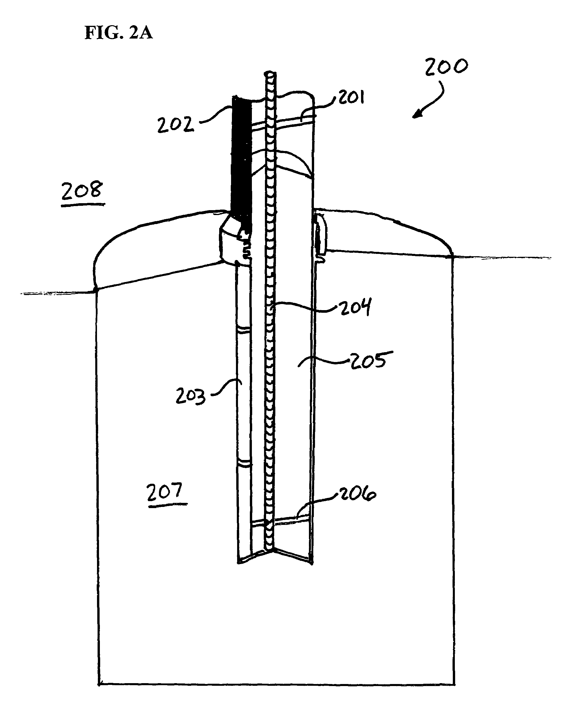 Reinforced sports support pole