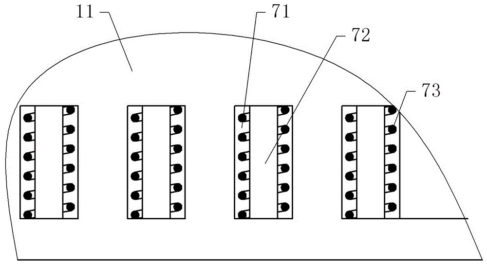 Punching synchronous burr removing equipment