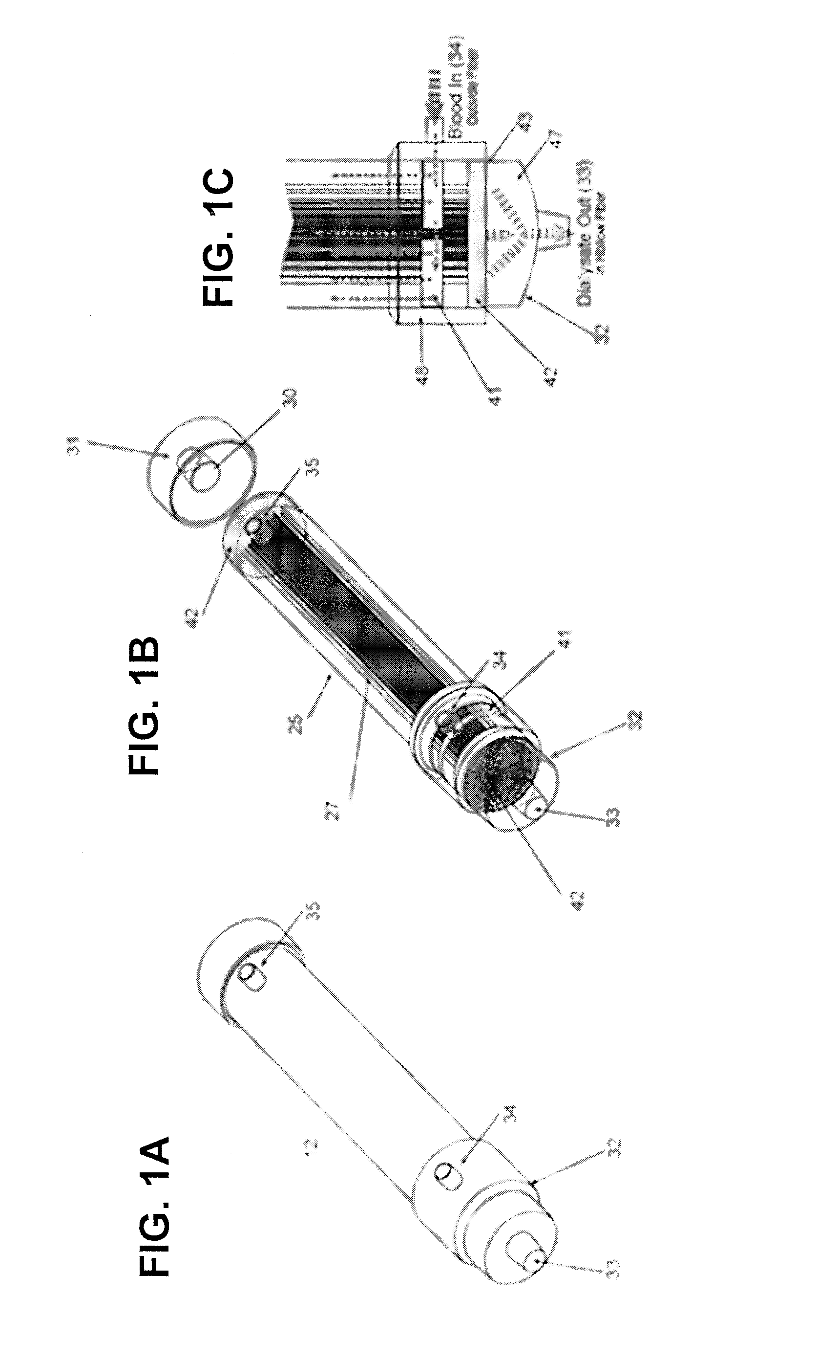 Cartridges and systems for outside-in flow in membrane-based therapies