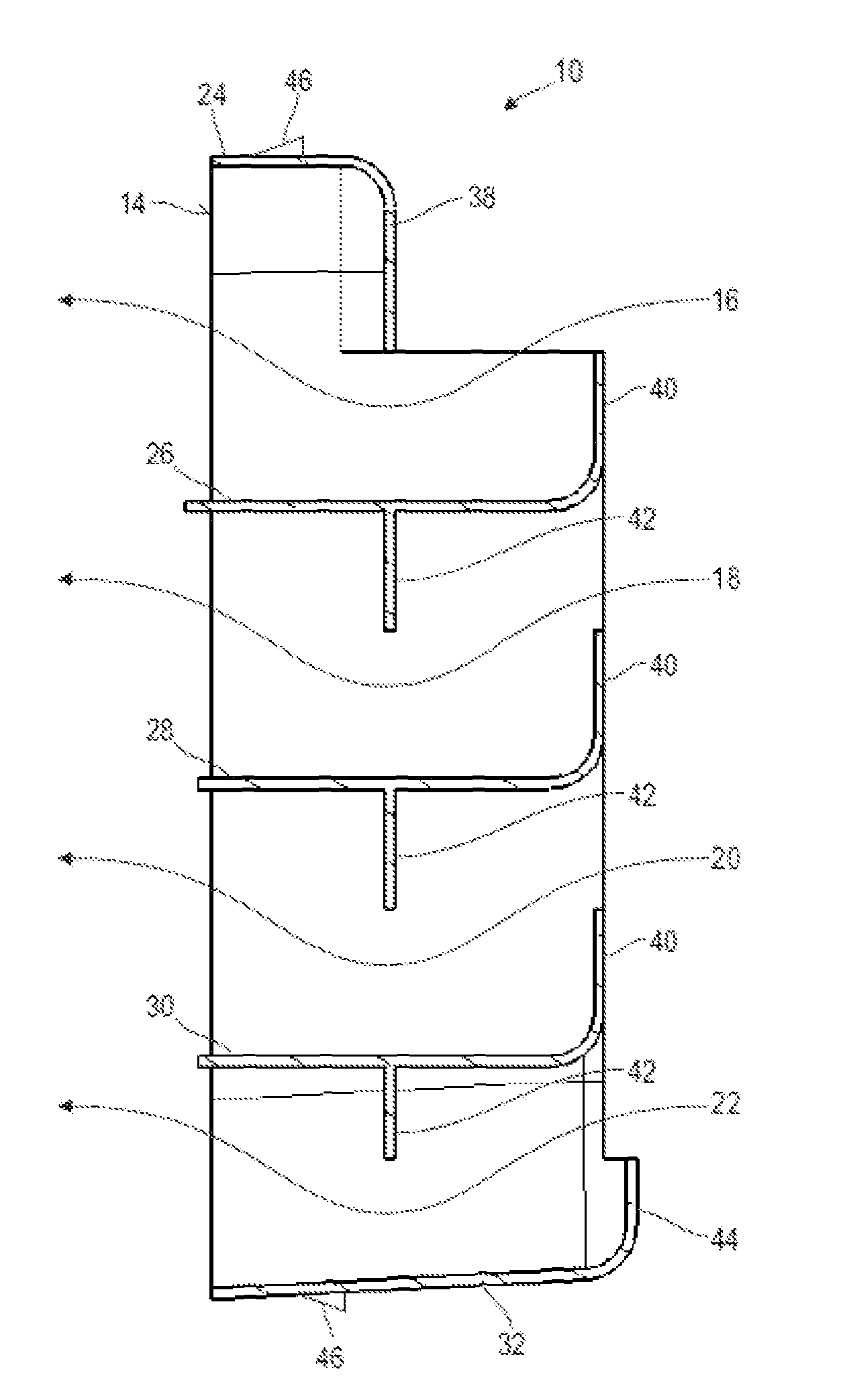 Sound deadening baffle for a ventilation valve