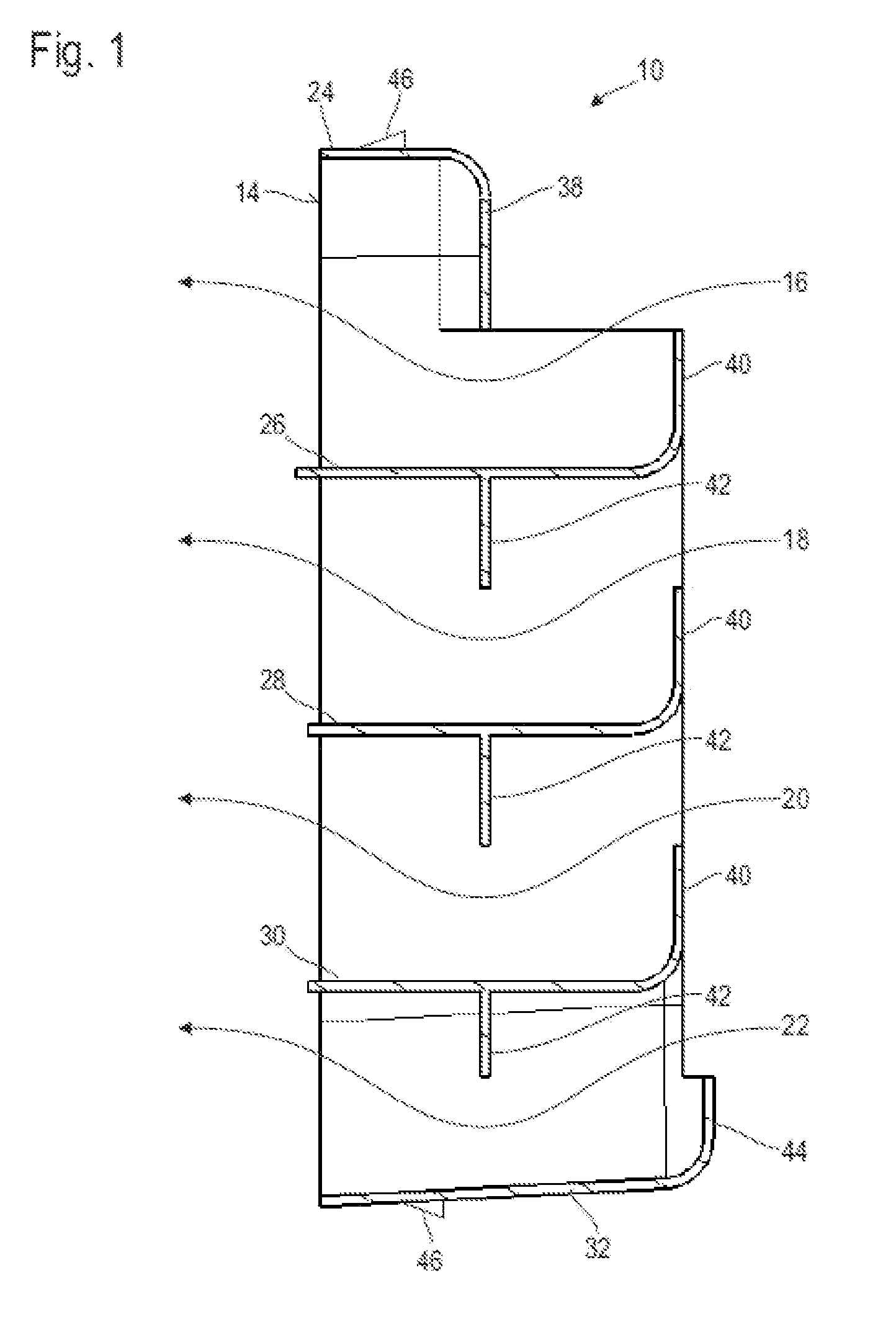 Sound deadening baffle for a ventilation valve