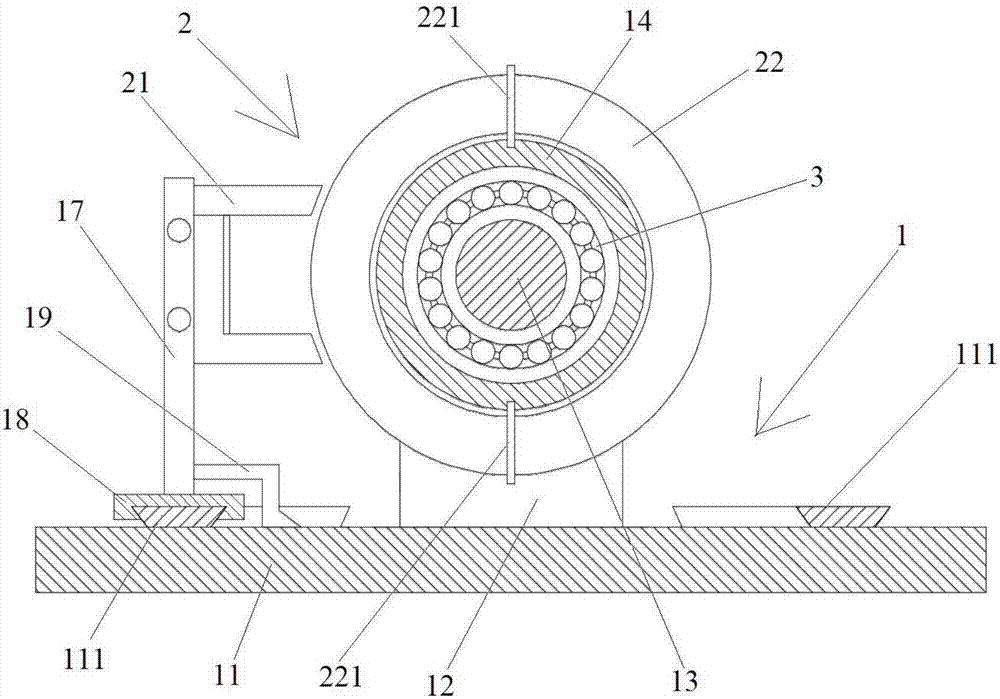 Load loading device for rolling bearing tribological test