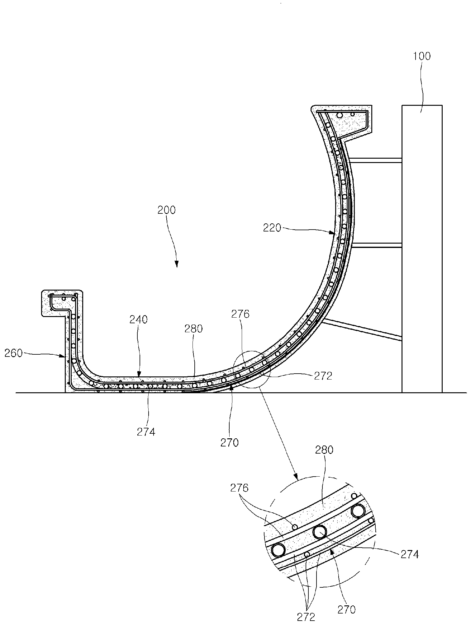 Method for constructing a bobsleigh course using a high-performance wet-type shotcrete composition