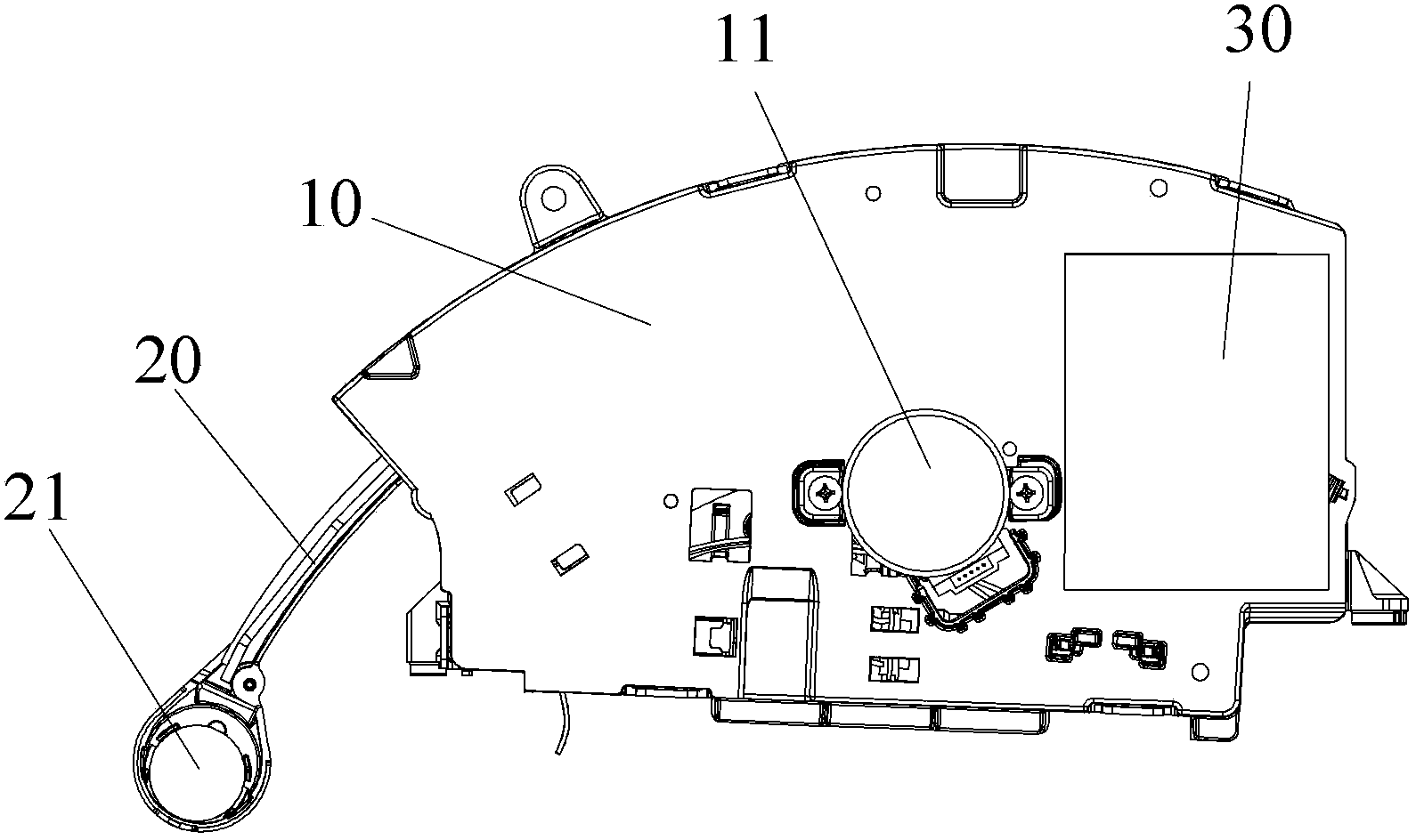 Air deflector drive structure and air conditioner comprising same