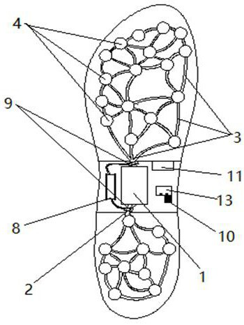 An intelligent foot massage shoe