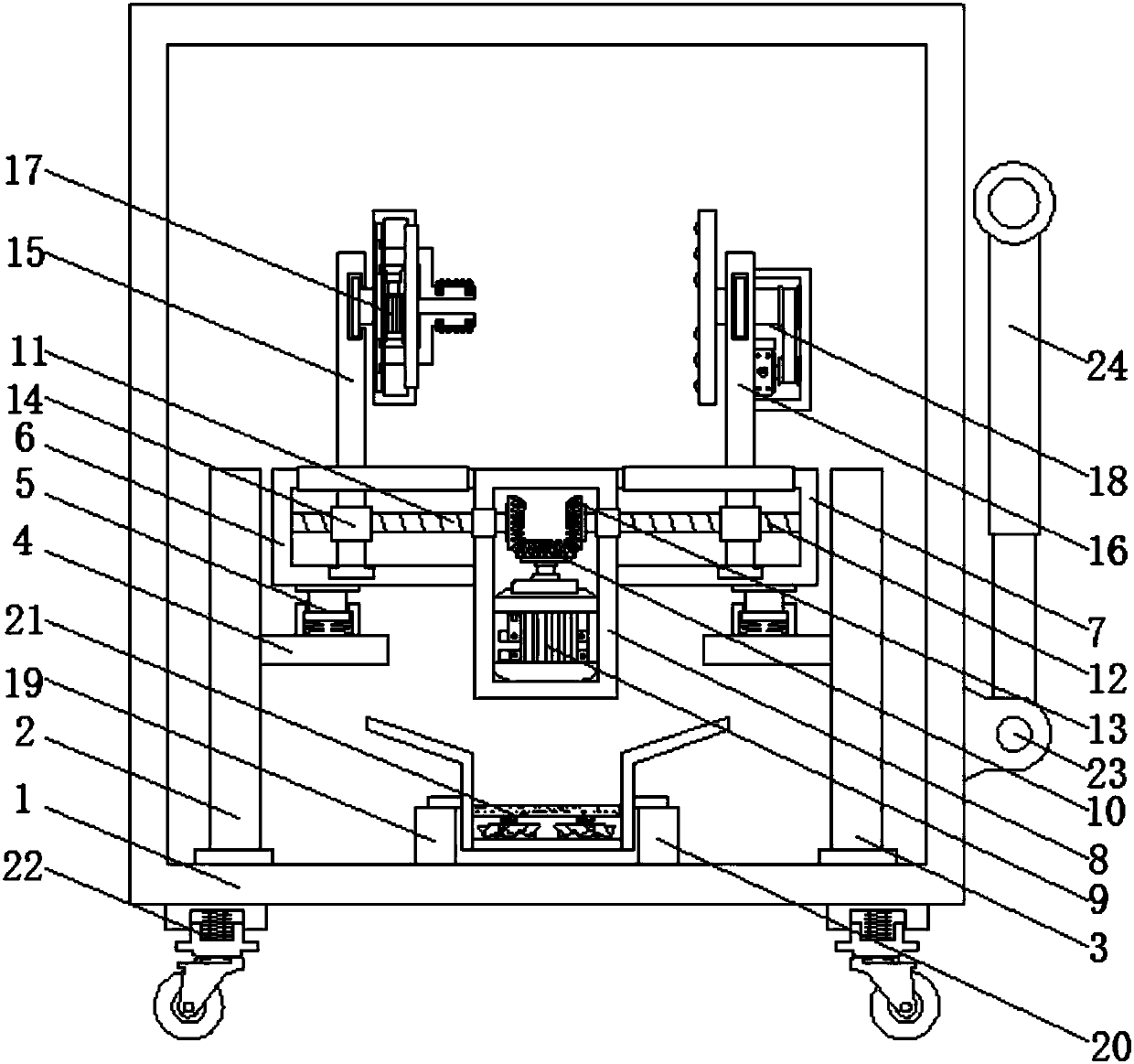 Communication cable safety winding device