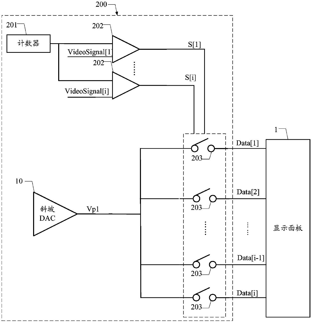 A driving circuit of a display panel and an image display device