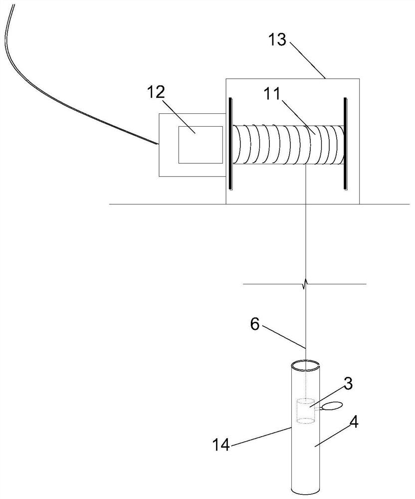 Automatic monitoring method for layered settlement of vacuum preloading foundation