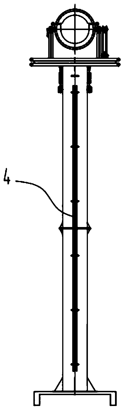 Extra-high-voltage direct current wall bushing high-voltage test supporting platform and using method