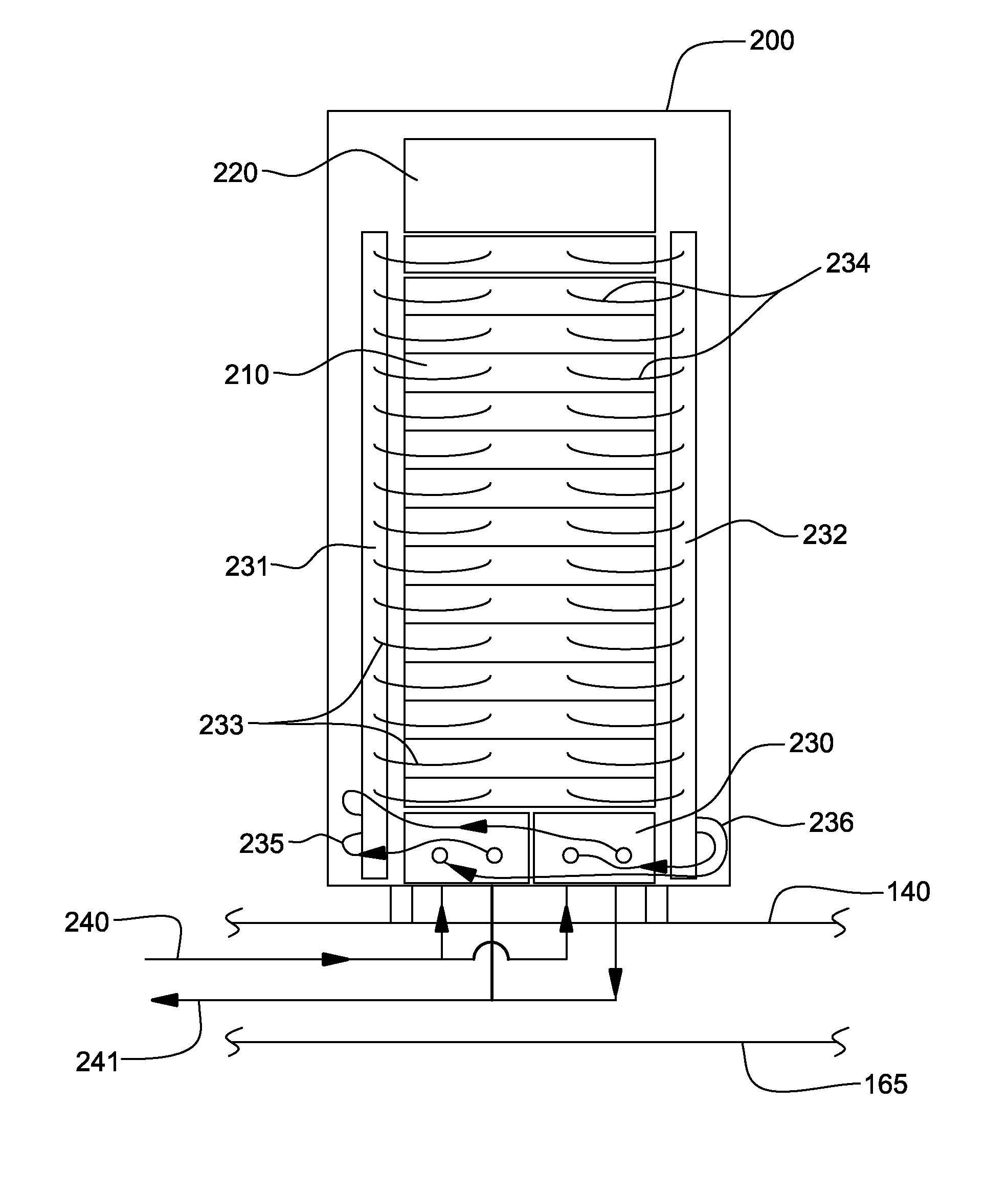 Field-replaceable bank of immersion-cooled electronic components