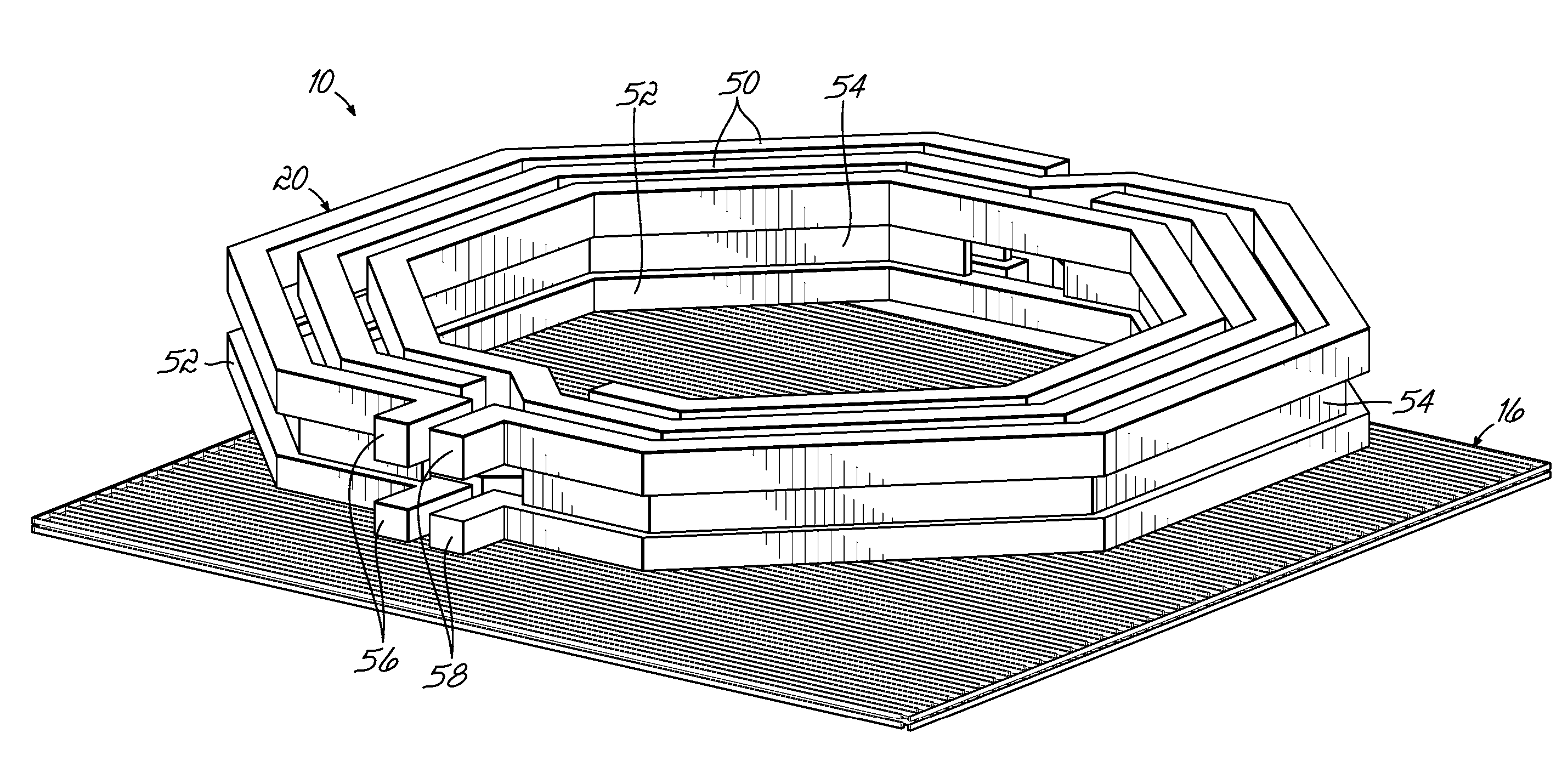 BEOL wiring structures that include an on-chip inductor and an on-chip capacitor, and design structures for a radiofrequency integrated circuit