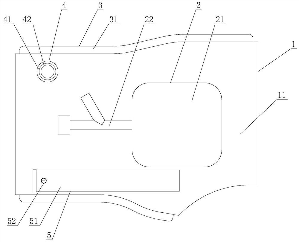 Reserved needle fixing device for hand of child