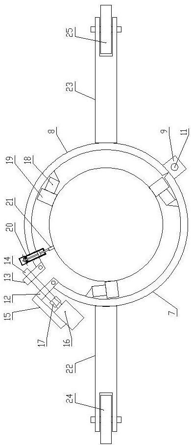 Distribution line cement pole lift and its construction operation method