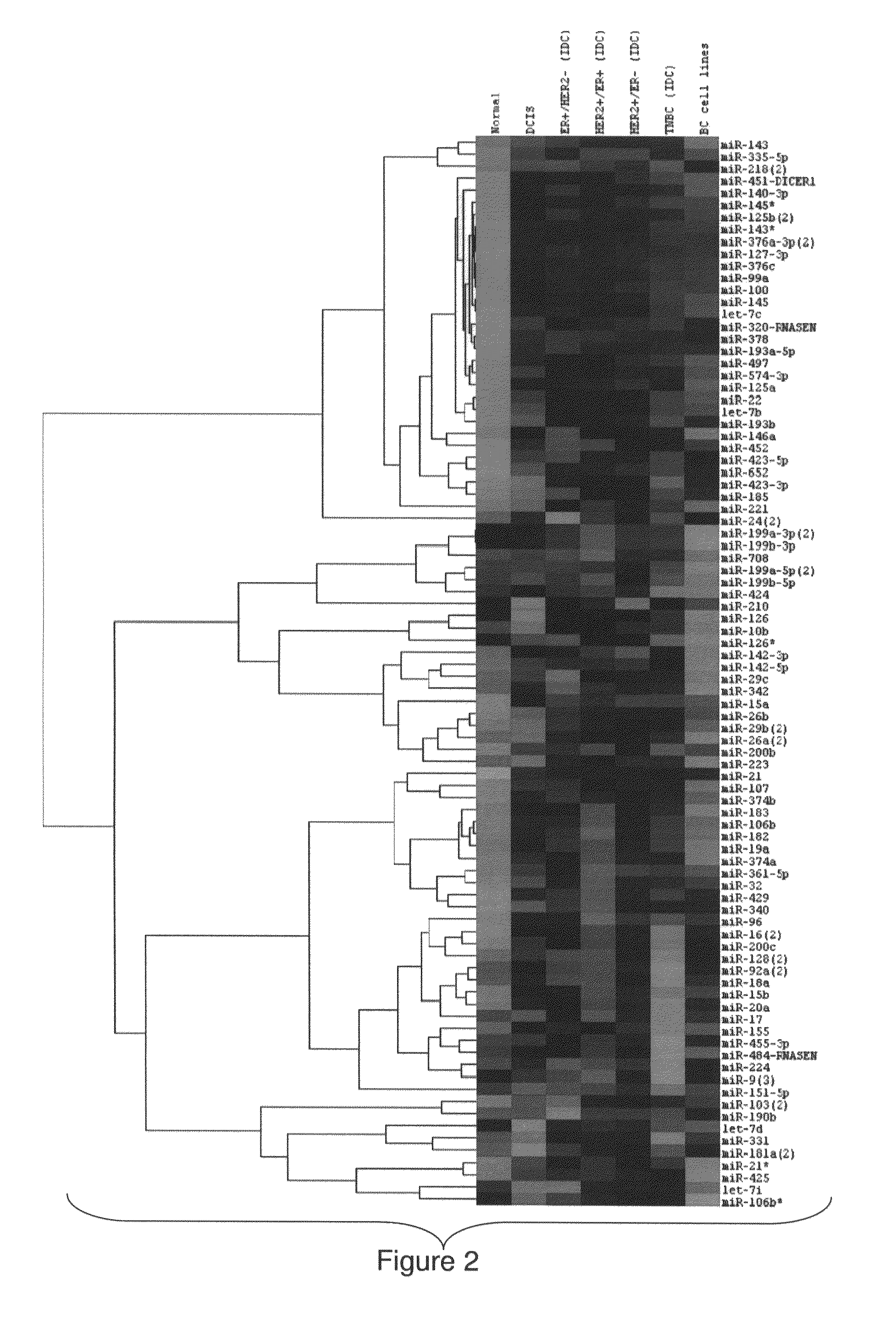 Breast cancer biomarker signatures for invasiveness and prognosis