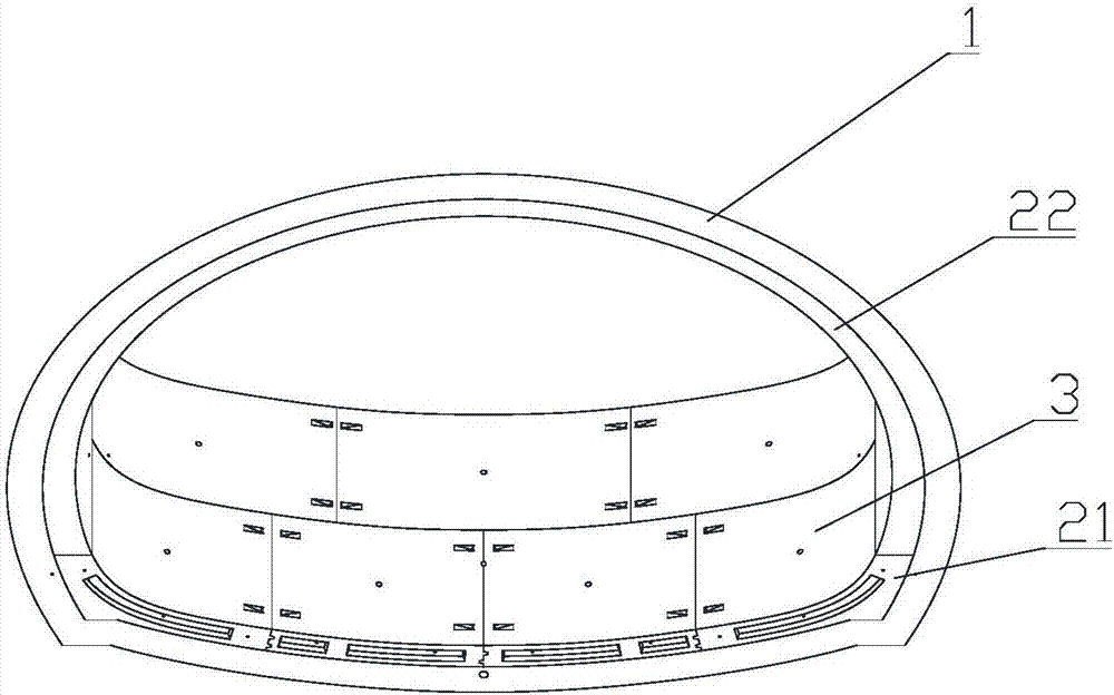 Prefabricated assembly type tunnel inverted arch, tunnel structure and construction method of tunnel structure