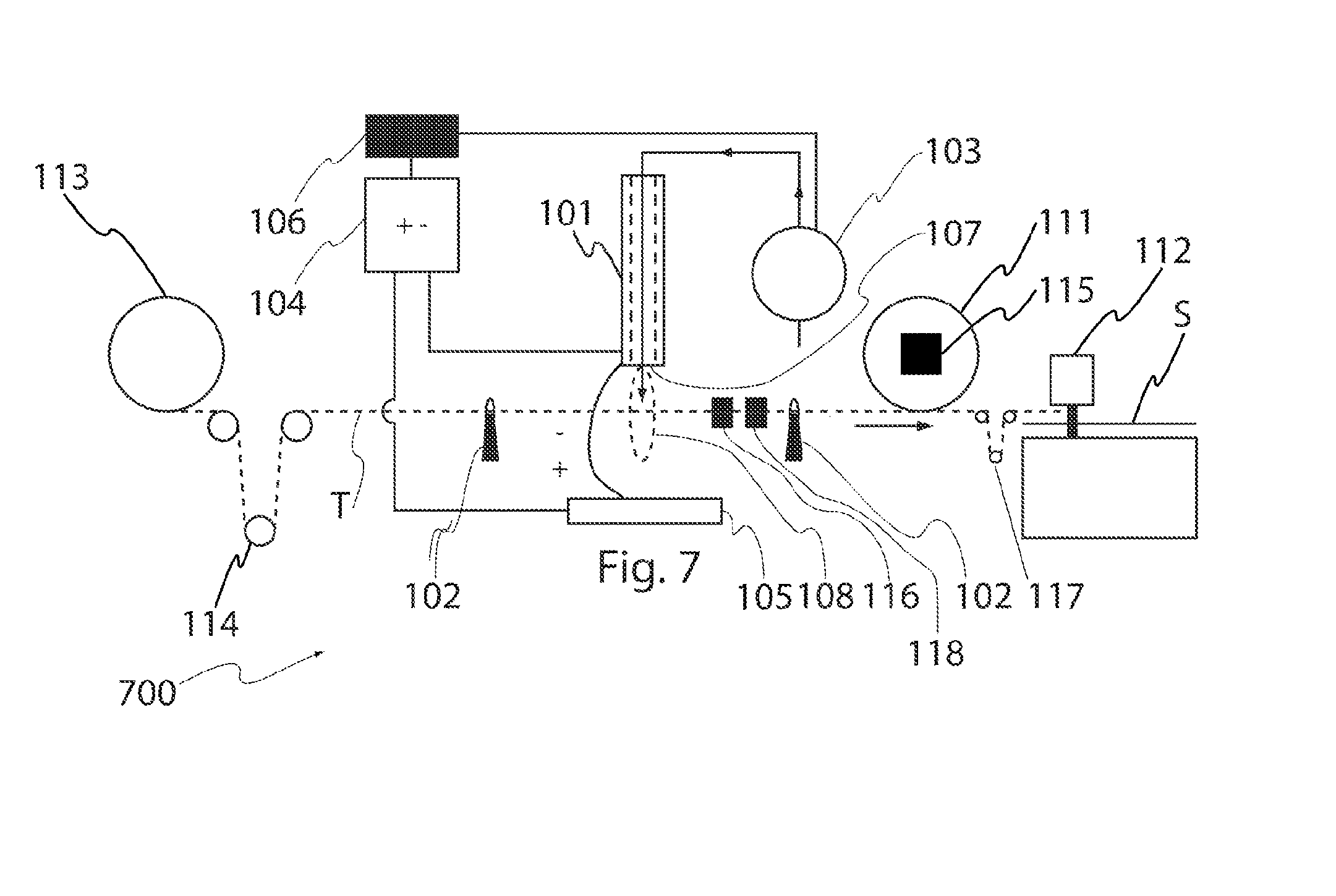 Coating Device for Coating an Elongated Substrate