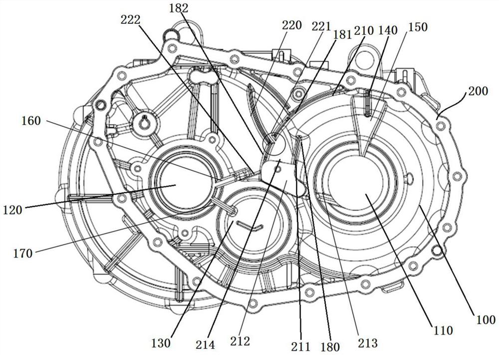 Automobile reduction gearbox and automobile